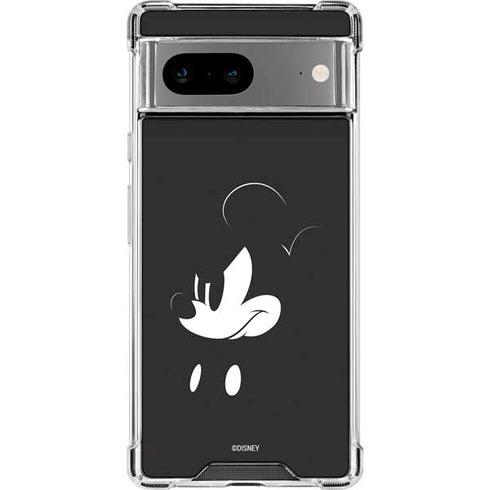 Disney Mickey Mouse Black and White Google Pixel 7a Clear Case